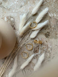 Textured Gold Hoop Set