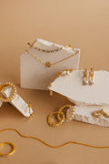 Golden Crystal Jewellery Set